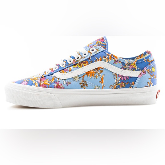 NWOB Vans x Liberty Fabric Old Skool Tapered Floral Blue, Size 6 - Picture 1 of 6